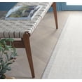 thumbnail image 4 of SAFAVIEH Martha Stewart Serenity Bordered Runner Rug, Ivory/Grey, 2'2" x 8', 4 of 5