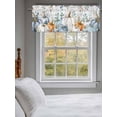 thumbnail image 3 of Thanksgiving Fall Pumpkin Leaves Curtain Valances for Windows, Wood Grain Window Valances, Window Treatment Rod Pocket Valance Curtains for Living Room/Kitchen/Bedroom/Bathroom, 54x18inch, 3 of 9