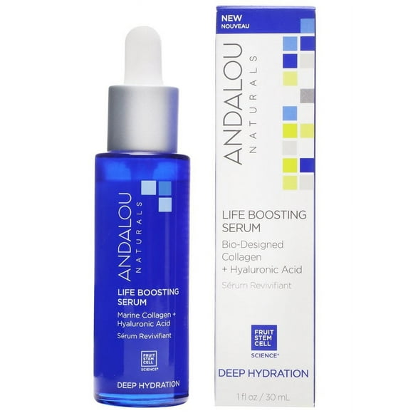 Andalou Naturals - Deep Hydration Life Boosting Serum Bio-Designed - 1 fl. oz.
