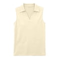 thumbnail image 4 of Everyday Tshirts Shirts for Women Womens Cute Tank Tops Summer Crop Tops Women's Athletic Shirts & Tees Stretehy Shirts for women Sleeveless Polo Golf Summer Tops Y2k Tops Basic Solid, 4 of 7