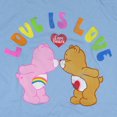 thumbnail image 2 of Care Bears Men's Love Is Love Rainbow Adult Short Sleeve T-Shirt, 2 of 5