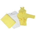thumbnail image 1 of Bambini Neutral Newborn Baby 3 Pc Layette Set (Gown, Robe, Fleece Blanket), 1 of 3