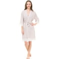 thumbnail image 3 of Mr & Mrs Right Bridesmaid Robes For Woman ,Soft Cotton ,6 sets of 1 White Bride ,5 Dark Gray, 3 of 5