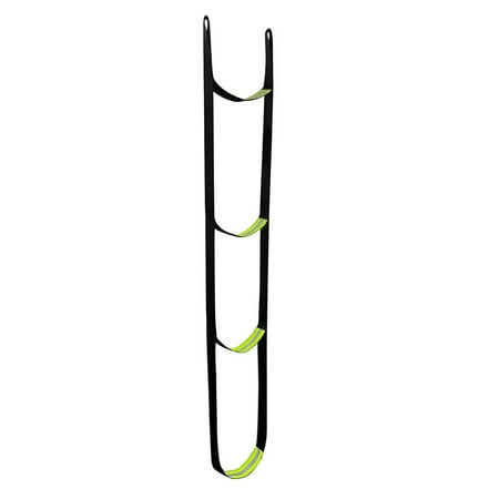Ettsollp Hunting Climbing Aider Climbing Aider with Anti-skidding Steps Reflective Strip Design Wear Resistant Foldable Portable Rope Ladder Camping Supplies