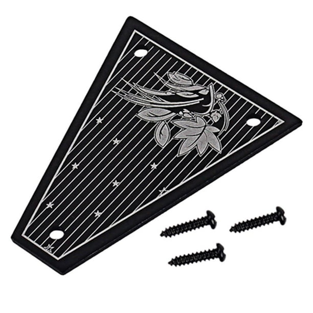 Varil de de guitarra de 3 orificios para piezas de repuesto de guitarra eléctrica Sunnimix Guitarra Truss Rod Cover