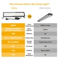 thumbnail image 4 of Luces LED para tiendas Onforu, 90 W, 10000 lm, 6500 K, IP66, impermeables, paquete de 2, 4 of 9
