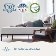 Lucid Bliss Queen Tight Top 10 Plush Memory Foam Mattress with Gel Infusion and Ventilation