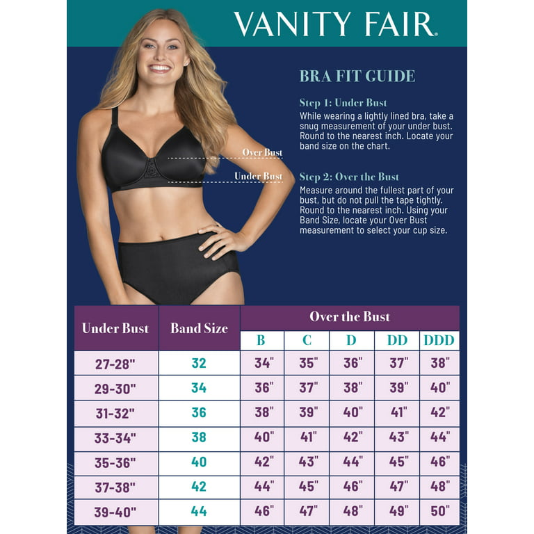 Vanity Fair Women's Beyond Comfort Full Figure Wirefree Bra, Style 71282 