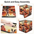thumbnail image 4 of Kangaroo Foldable Clothes Storage Toy Box Storage Bin with Handle, 10.8"x10.5"x10.6", Large Capacity, 4 of 6