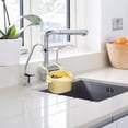 thumbnail image 4 of Clearance Sale! | Hanging Kitchen Drain Strainer Basket, Automatic Tipping Multifunctional Sink Filter Basket For Food Residue Debris Blocking(Beige), 4 of 6