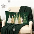 thumbnail image 2 of Christmas Throw Pillow Covers, 12''x20'' Christmas Tree Print Soft Linen Pillow Cases for Christmas Winter Holiday Sofa Bed Decor, 2 of 6