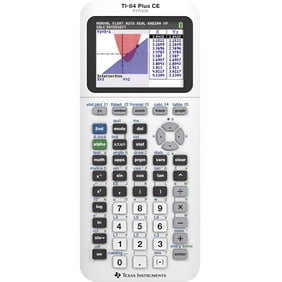 Texas Instruments 84PLCE/TBL/1L1/AR TI‑84 Plus CE Graphing Calculator, White
