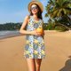 thumbnail image 3 of Easygdp Sea Turtle para Vestido Transpirable de Mujer, Vestido Suelto de Manga Corta con Pliegues y Bolsillos para el Verano, 3 of 7