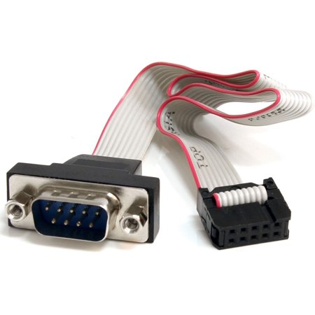 UPC: 0065030844604 | StarTech.com PNL9M16 16in. 9 Pin Serial Male to 10 Pin Motherboard Header Panel Mount Cable