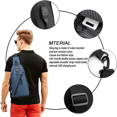 thumbnail image 4 of Bolso bandolera Levamdar para hombre, con puerto de carga USB, 4 of 5