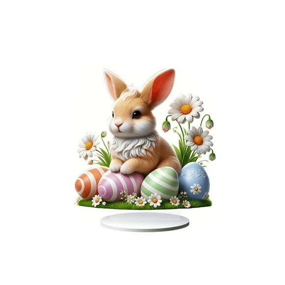 Lksixu Easter Decorations Easter Decoration Home Desktop Decoration Rabbits Home Desktop Decoration Easter Ornaments Spring Decor for Party Holiday