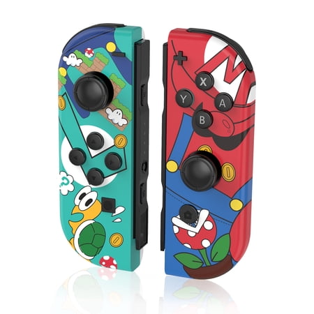 Controller Compatible For Switch/Lite/OLED, Wireless Replacement for Switch Joy pad, Left and Right Switch Controllers Joycons Support Dual Vibration/Wake-up Function/Motion, Gift for Friend/Family