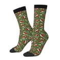 thumbnail image 1 of Balery Christmas Hat sock Calcetas Largas con Estampado para Hombre y Mujer – Suaves y Transpirables, Talla Única (US 5-11), 1 of 6