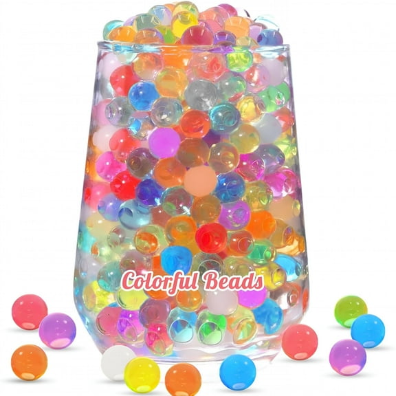 ACDANC 15000 Mix Water Gel Beads for Vases, Vase Fillers for Floating Pearls, Floating Candle Making, Wedding Centerpiece, Floral Arrangement, Soilless Planting, for Ages 14