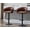 Brown - PU - Black Legs, variant on Guyou Modern Swivel Bar Stools Set of 2, Adjustable PU Leather Counter Bar Chairs with Footrest for Kitchen Island Dining Room, Cream