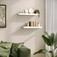 thumbnail image 5 of Ballucci 24" Floating Shelves, 2-Pack Wood Wall Shelf Set with Invisible Brackets, 8" Deep, White, 5 of 9