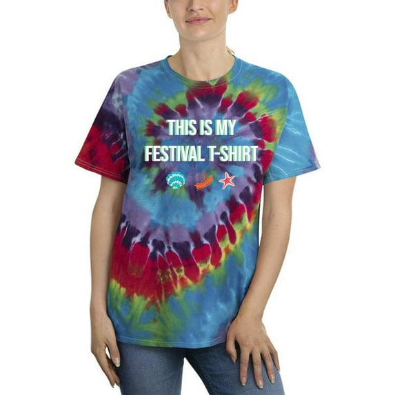 This Is My Festival T-Shirt Tie Dye Spiral Women -Image by Shutterstock, Female XX-Large