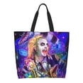 thumbnail image 2 of Beetlejuice Shoulder Bag Durable Reusable Grocery Bags Shopping Tote Bag for Women, 2 of 9