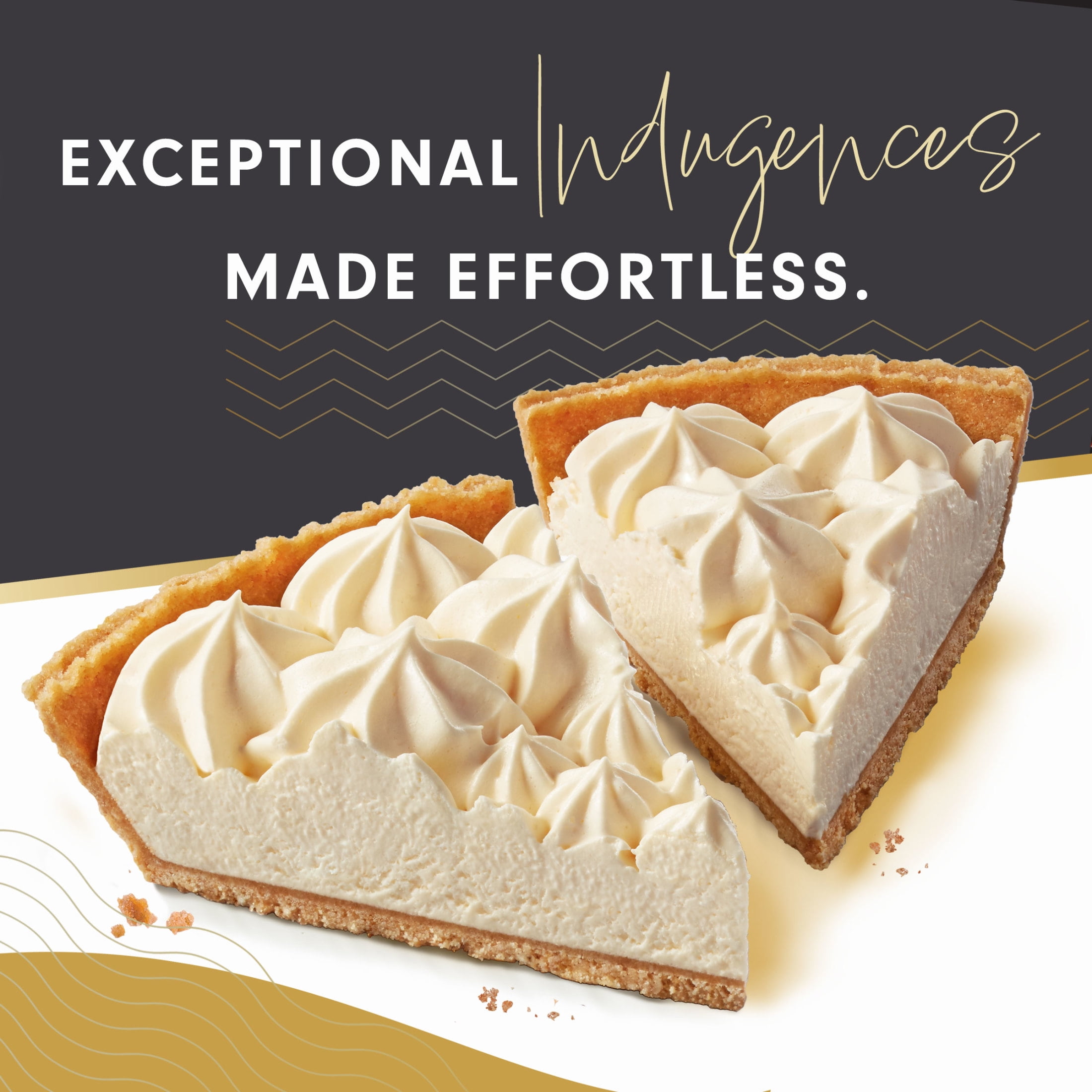 Edwards Singles Desserts Frozen Original Whipped Cheesecake Slices, 5.41 oz 2 Pack