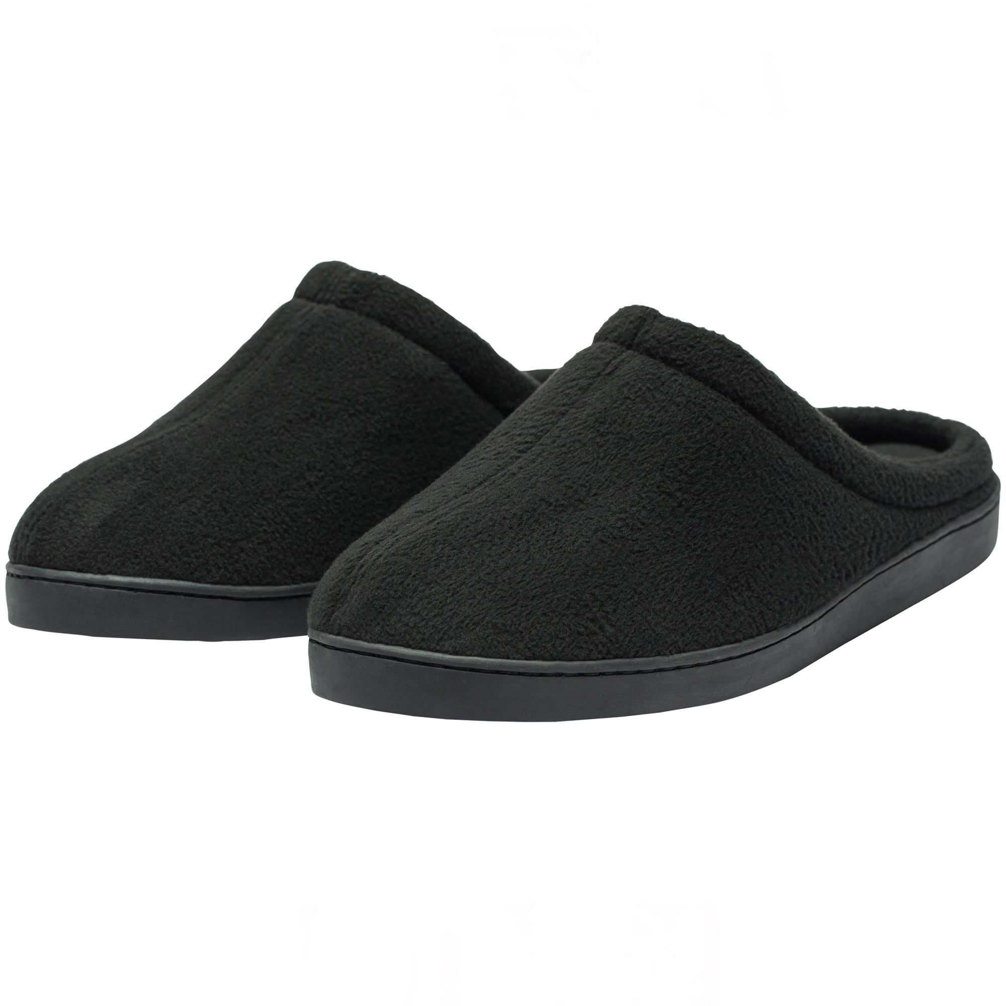 Alpine Swiss Wide Mens Fleece Clog Slippers | Wide Width Slip-On House Shoes with Memory Foam | Cozy Durable Indoor Comfort