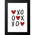 thumbnail image 2 of Lady Louise Designs 11x14 Black Modern Framed Museum Art Print Titled - XOXO, 2 of 5