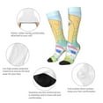 thumbnail image 3 of Masiiu Bluey Print Adult Crew socks, Comfortable Novelty Colorful Patterned, Breathable, Stylish Colorblock for Men Women, 3 of 6