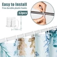 thumbnail image 5 of Ikfashoni Ocean Turtle Shower Curtain with Hooks,13pc Waterproof Fabric Bathroom Curtain, 72"X72", 5 of 8