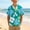 B, variant on Boys Hawaiian Shirts with Pocket- Button Down Tropical Print Short Sleeve Kids Beach Shirts Multicolor Size 14