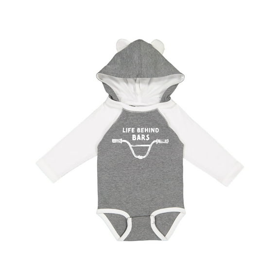 Inktastic Life Behind Bars BMX Boys or Girls Long Sleeve Baby Bodysuit