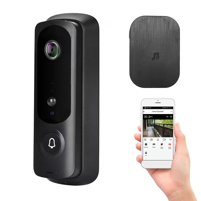 Videoportero inalámbrico WiFi HD 1080p con audio bidireccional