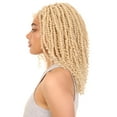 thumbnail image 4 of LUXLUXE 16" Passion Twist Lace Front Wig for Black Women | Curly 4×5 Hand-Tied HD Lace Braided Hairline for Party, Wedding, Cosplay & Daily Wear, 4 of 13