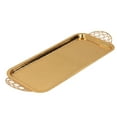 thumbnail image 1 of Coffee Table Tray With Handles Tea Cup Fruit Tray Rectangle Perfume Living Room Kitchen Serving Tray, 13.9 X 5.4in, 1 of 8