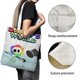 thumbnail image 3 of El Mundo de Dandy Bolso de tela con estampado de lienzo para mujer, bolsa de compras reutilizable y estética, con cremallera interior, regalo para mujer, 35 × 40 cm., 3 of 6