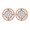 Rose Gold, variant on Collection Round White Diamond Cluster Circle Pushback Stud Earrings for Women (0.10 ctw, Color I-J, Clarity I1-I2) in 18K Rose Gold
