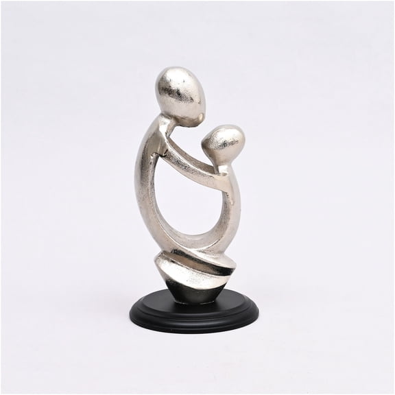 JERFIT Abstract Love Sculpture, Modern Aluminum Figurine Statue for Home and Office Decor, Artistic Gift for Valentine's Day, Anniversary, or Wedding