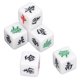 thumbnail image 5 of Juego de dados de 6 caras, 12 Uds., dados grandes de plástico de Mahjoong con este, oeste, sur, norte, blanco, 5 of 14