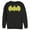 Black, variant on Men's Batman Logo Classic Wing  Sweatshirt Black 2X Large