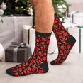 thumbnail image 7 of Vsdgher Tomatoes And Chili Unisex Crew Socks Lightweight Breathable Ventilation Ankle Socks, Mid-calf socks for Daily, 7 of 7