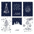thumbnail image 2 of Dvkptbk Christmas 6 PCS Christmas Greeting Cards Gift Thank You Cards Set of 6 with Envelopes Holiday Cards Christmas Blessing Cards Thank You Cards Christmas Decorations, 2 of 6