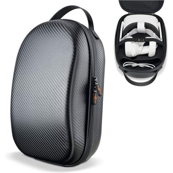 Hard Carrying Case for Oculus Quest 2, Hard Travel Case All-in-One Storage, Compatible with Elite Strap VR Headset and More Accessories