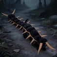thumbnail image 4 of Halloween Centipede Cat Costume, Pet Cosplay Outfit for Cats & Small Dogs Adjustable Spooky Cloak with 3D Antennae Legs, Soft PP Filling, Secure 4-Point Fit, Party Dress-Up, Kittens Puppies, Gold, 4 of 6