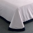 thumbnail image 4 of Luxury 100% Cotton Clipping Diamond 4Pcs Bedding Set - Navy, 4 of 6
