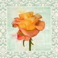 thumbnail image 2 of Greene, Taylor 15x15 Gold Ornate Wood Framed with Double Matting Museum Art Print Titled - DAMASK ROSE II, 2 of 4