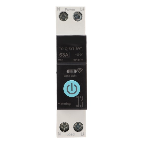 Smart Wifi Din Rail Switch, Din Rail Circuit Breaker Smart Switch, Mobile Phone Remote Control with 3 Timing Modes Function Suitable for Clever Household Appliances