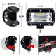 thumbnail image 2 of Faros auxiliares LED para automóvil de 2x72 W, lámpara auxiliar LED impermeable IP67, luz antiniebla para automóvil, luces de trabajo de alta calidad, luces de marcha atrás para SUV LKW UTV dontodent Kuyhfg Sin marca, 2 of 5